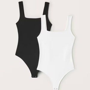 Abercrombie & Fitch - Seamless Bodysuits - 2 pack - Black & White